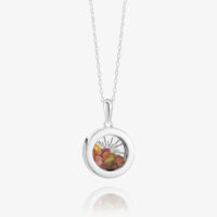 Small Silver Deco Sun Amulet - Rachel Jackson - Silverado Jewellery