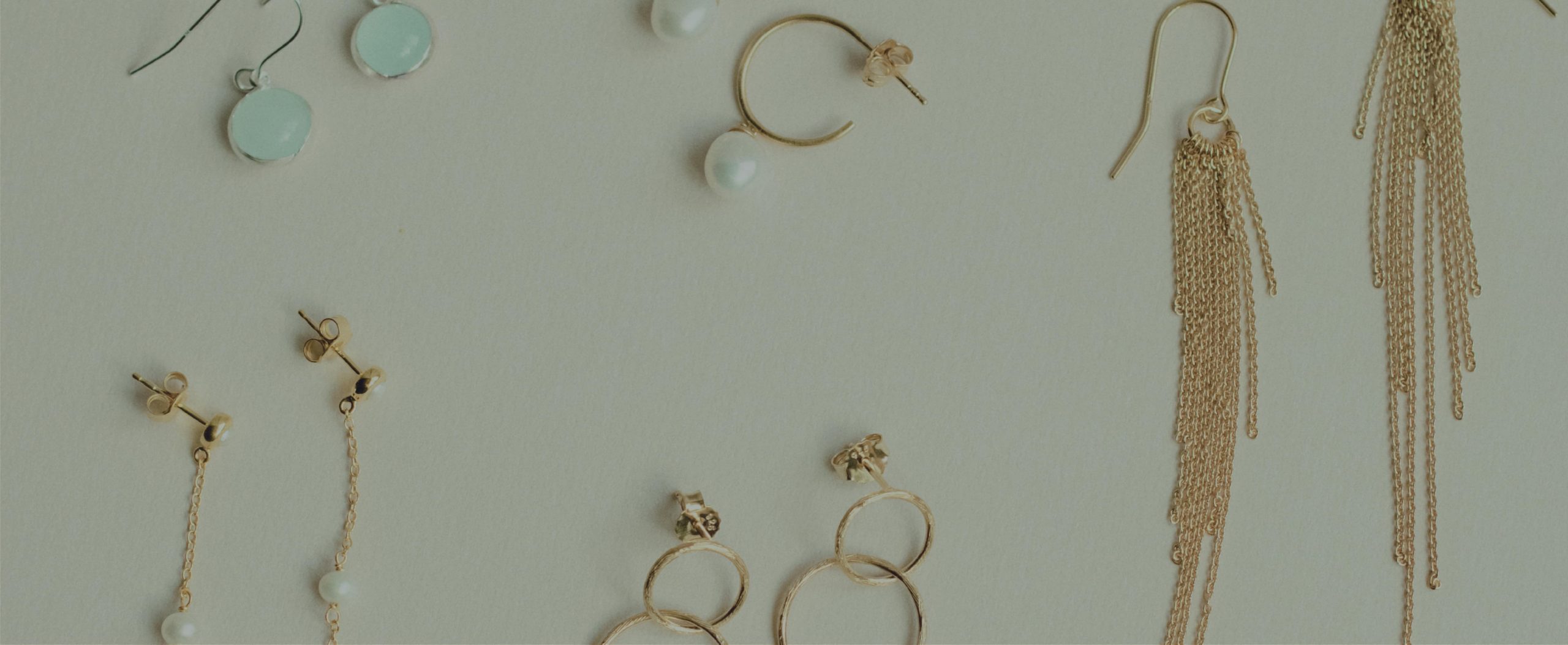 Silver and gold Drop Earrings at Silverado Jewellery
