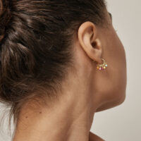 Rainbow Astrid Hoop Earrings - Enamel Copenhagen - Silverado Jewellery
