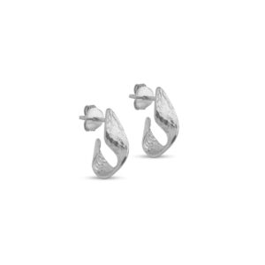 Small silver Dalia Hoop Earring - Enamel - Silverado Jewellery