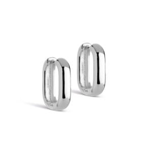 18mm square hoop earring - Enamel Copenhagen - Silverado Jewellery