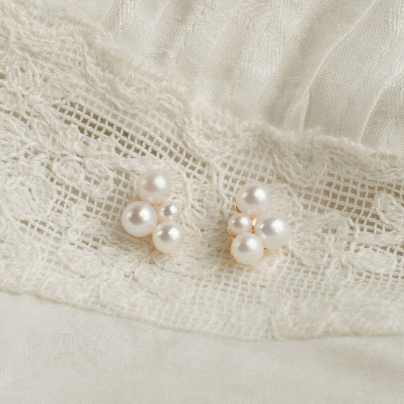 Mae Pearl Stud Earring - Enamel - Silverado Jewellery