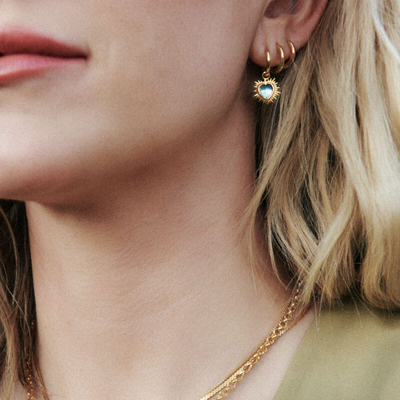 Electric Love Huggie Hoop Earrings - Rachel Jackson - Silverado Jewellery