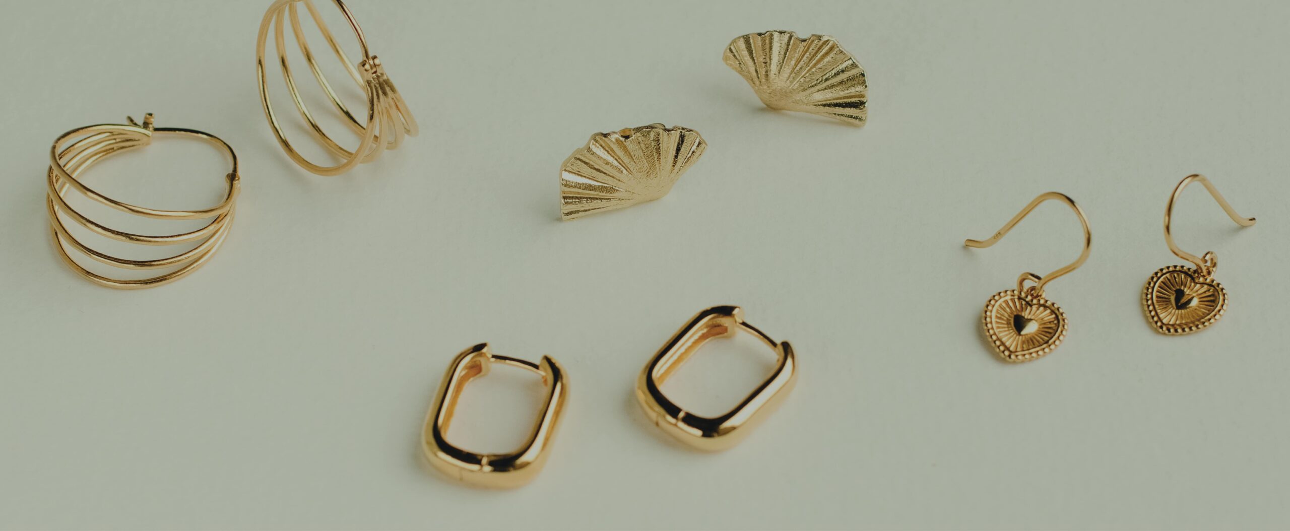 Gold earrings at Silverado Jewellery