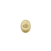 Gold Oval Lip single stud earring - Alex Monroe - Silverado Jewellery