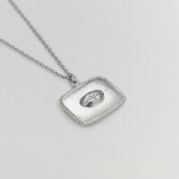 Silver Sense of Taste lips pendant necklace - Alex Monroe - Silverado Jewellery