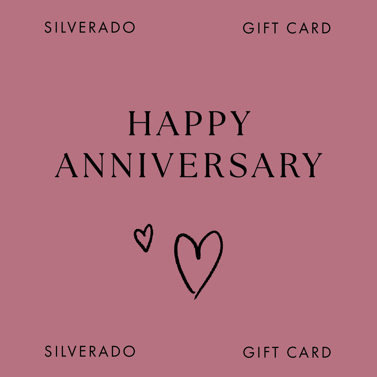 Happy Anniversary Gift Card - Silverado Jewellery