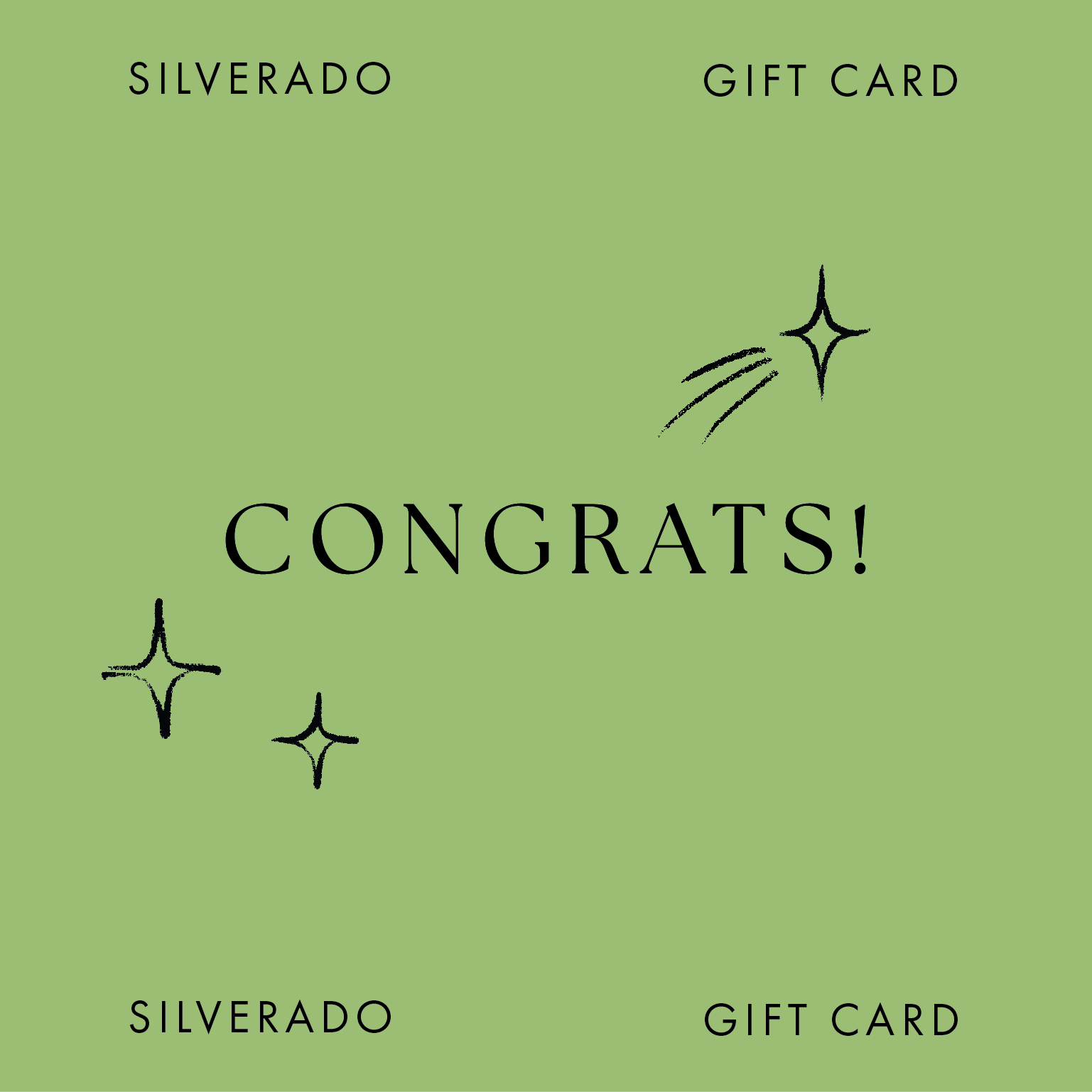 Congrats Gift Card - Silverado Jewellery