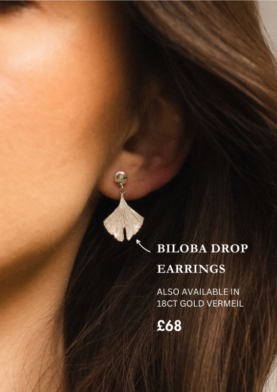 wedding jewellery edit - bilboa leaf earrings - silverado jewellery