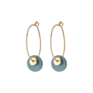 Porcelain Ocean Blue Orla Earrings - One and Eight - Silverado Jewellery