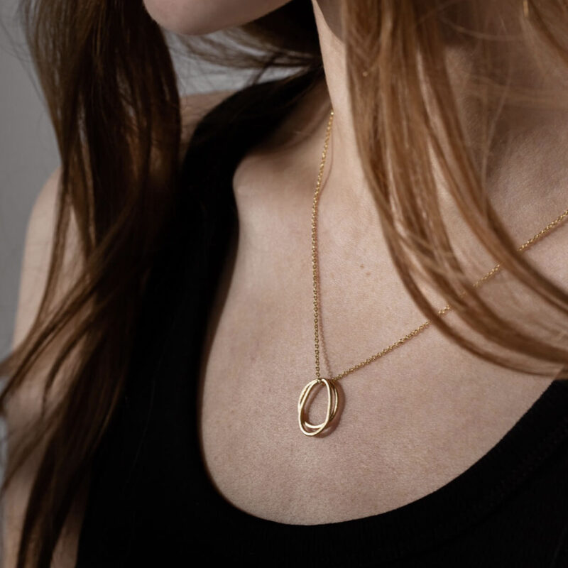 Double Loop Verona Necklace - One and Eight - Silverado Jewellery