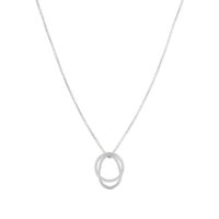Silver Double Loop Verona Necklace - One and Eight - Silverado Jewellery