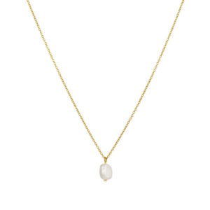Gold Pearl Necklace - One & Eight - Silverado Jewellery