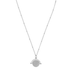Silver Spinning Disc Necklace - Orelia London - Silverado Jewellery