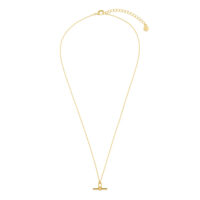 Gold Dainty T-bar Necklace - Orelia - Silverado Jewellery