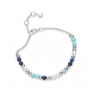 Coast Azure Gemstone Beaded Bracelet - Kit Heath - Silverado Jewellery