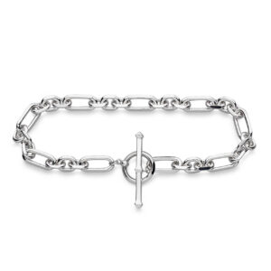 Revival Figaro Chain Link T-bar Bracelet - Kit Heath - Silverado Jewellery