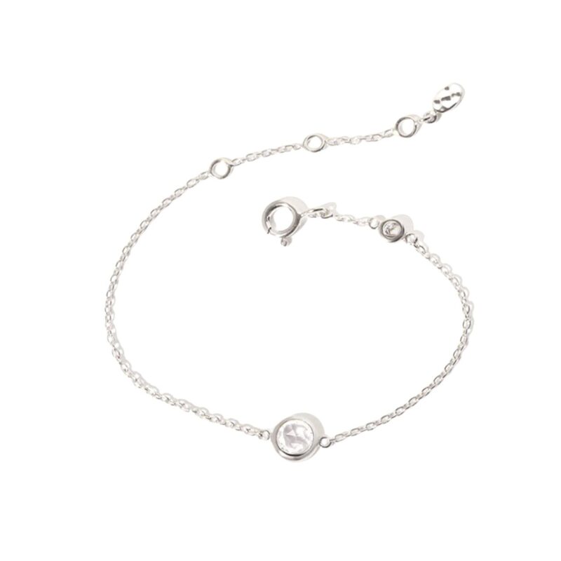 Silver April Birthstone Bracelet - Silverado Jewellery