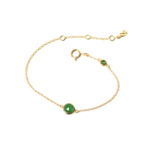Gold May Birthstone Bracelet - Silverado Jewellery