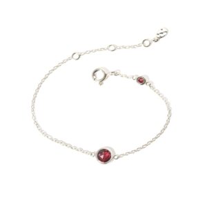 Silver January Birthstone Bracelet - Silverado Jewellery