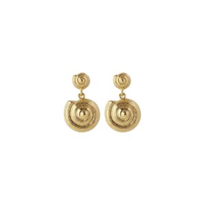 Gold Reef Shell Earrings - Pernille Corydon - Silverado Jewellery