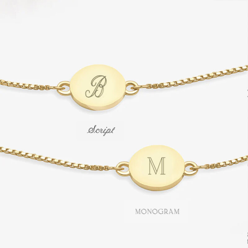 Gold engraved Zodiac bracelet - Rachel Jackson - Silverado Jewelllery