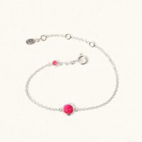 Silver Ruby Quartz July Birthstone Bracelet - Luceir - Silverado Jewellery