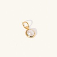 Gold Pearl June Birthstone Pendant - Luceir - Silverado Jewellery