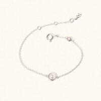 Silver Pearl June Birthstone Bracelet - Luceir - Silverado Jewellery