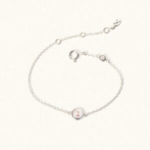 Silver Pearl June Birthstone Bracelet - Luceir - Silverado Jewellery