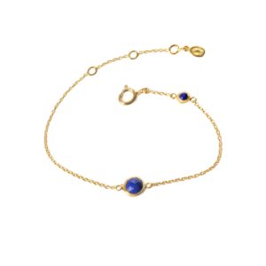 Gold September Birthstone Bracelet - Silverado Jewellery