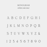 Monogram Engraving Font - Silverado Jewellery