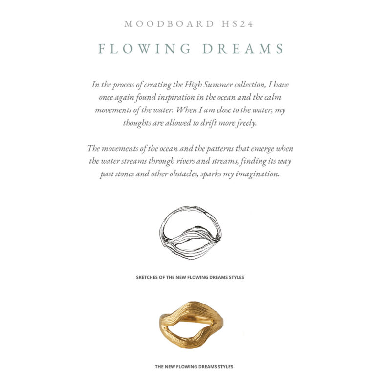 Gold Flowing Dreams Ring - Silverado Jewellery