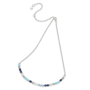 Coast Tumble Azure Gemstone Beaded Necklace - Kit Heath - Silverado Jewellery