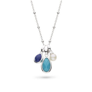 Coast Azure Trio Pebble Necklace - Kit Heath - Silverado Jewellery