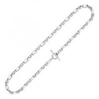 Silver Figaro Chain T-bar necklace - Kit Heath - Silverado Jewellery