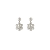 Silver Ocean Bloom Pearl Earring - Pernille Corydon - Silverado Jewellery