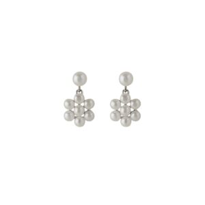 Silver Ocean Bloom Pearl Earring - Pernille Corydon - Silverado Jewellery
