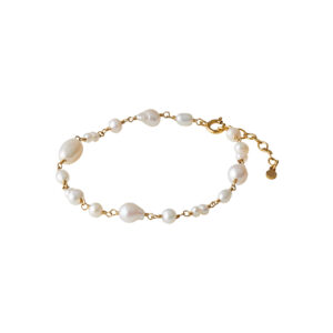 Gold White Dreams Pearl Bracelet - Pernille Corydon - Silverado Jewellery