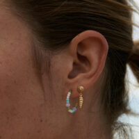 Sea Colour Hoop Earrings - Pernille Corydon. - Silverado Jewellery