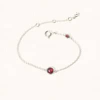 Silver January Birthstone Bracelet - Luceir - Silverado Jewellery