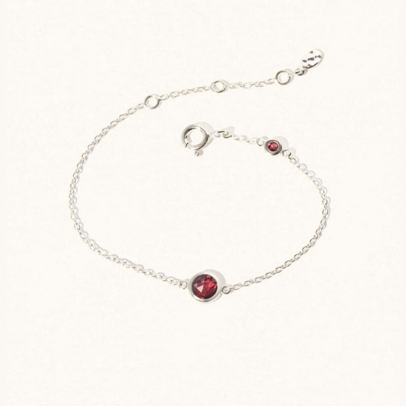 Silver January Birthstone Bracelet - Luceir - Silverado Jewellery