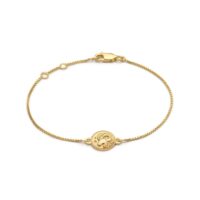 Gold aries Zodiac Bracelet - Rachel Jackson - Silverado Jewellery