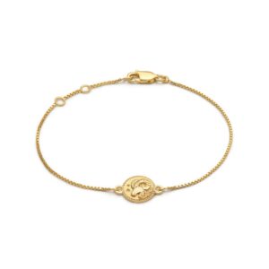 Gold aries Zodiac Bracelet - Rachel Jackson - Silverado Jewellery