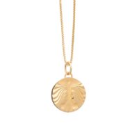 Gold gemini zodiac art coin necklace - Rachel Jackson - Silverado Jewellery