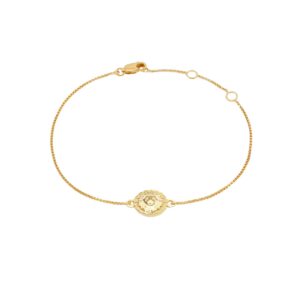 Gold Leo Zodiac Bracelet - Rachel Jackson - Silverado Jewellery