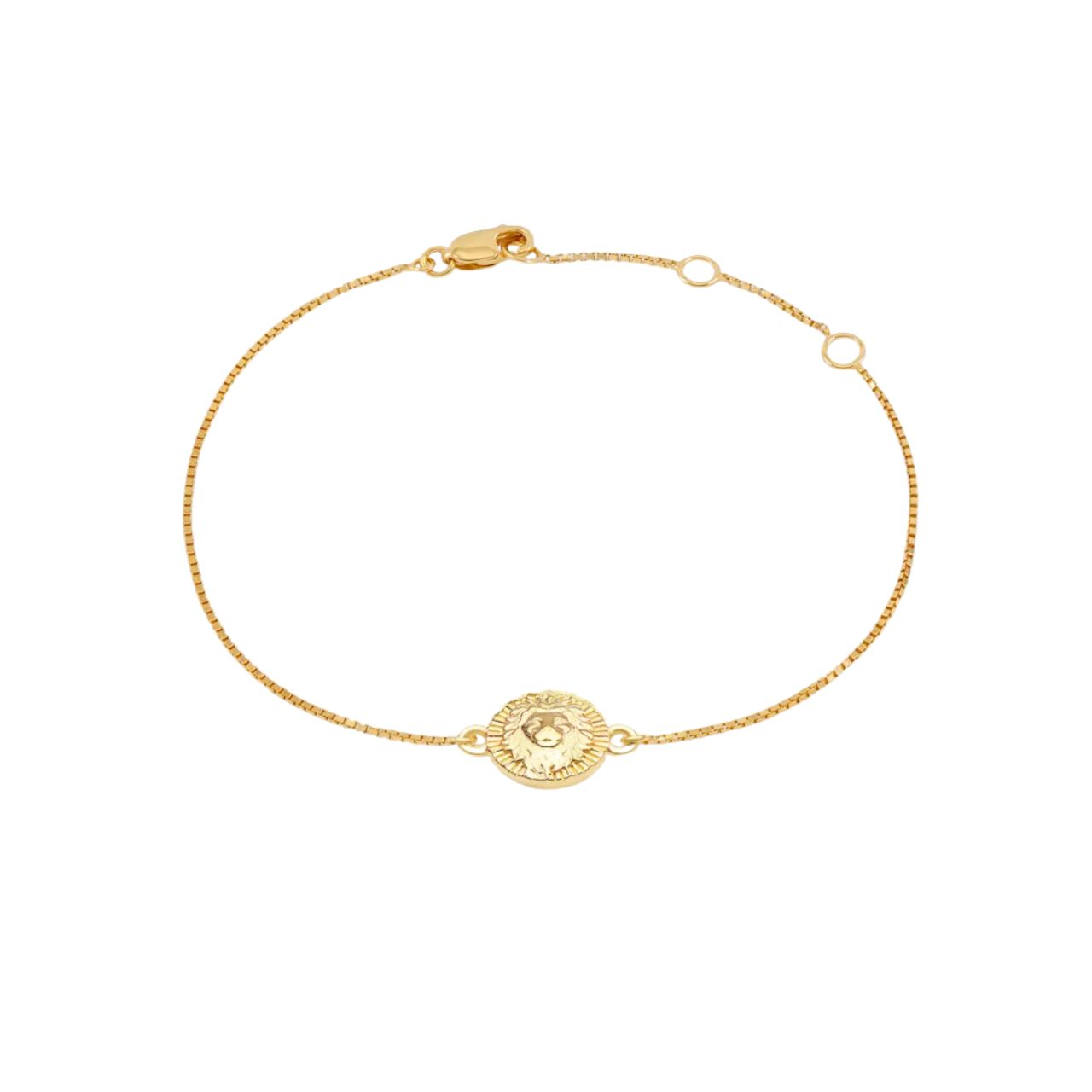 Gold Leo Zodiac Bracelet - Rachel Jackson - Silverado Jewellery