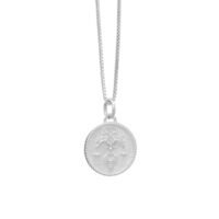 Silver Libra Zodiac Art Coin Necklace - Rachel Jackson - Silverado Jewellery