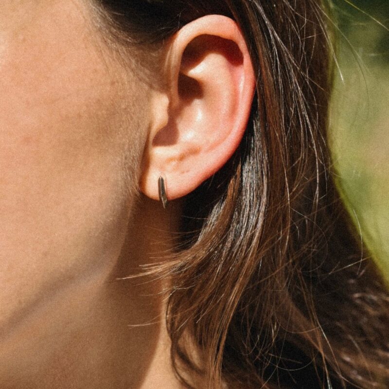 Sterling Silver Huggie Hoop Earrings - Rachel Jackson - Silverado Jewellery