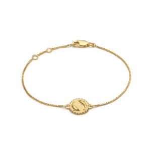 Gold Pisces Zodiac Bracelet - Rachel Jackson - Silverado Jewellery